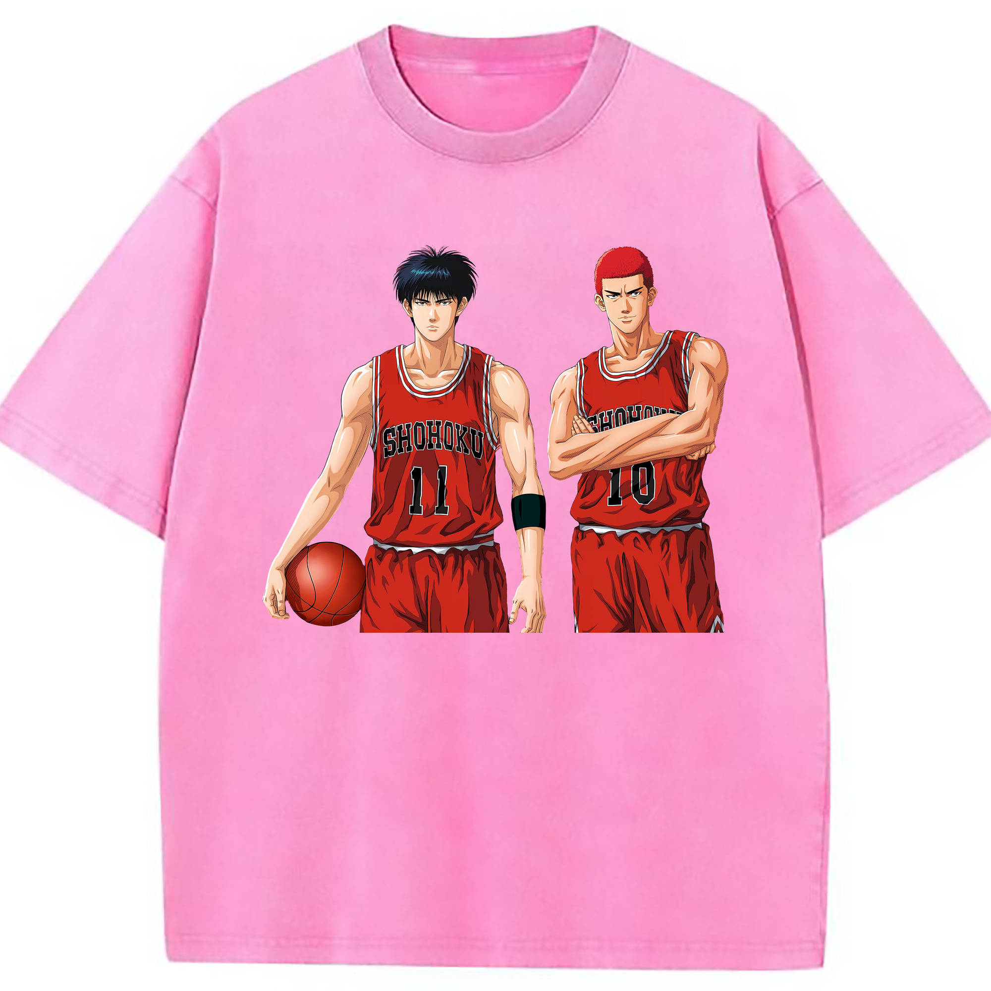 （画像用） SLAM DUNK／スラムダンク 綿100% ヴィンテージ風 半袖Tシャツ（フロントプリント）